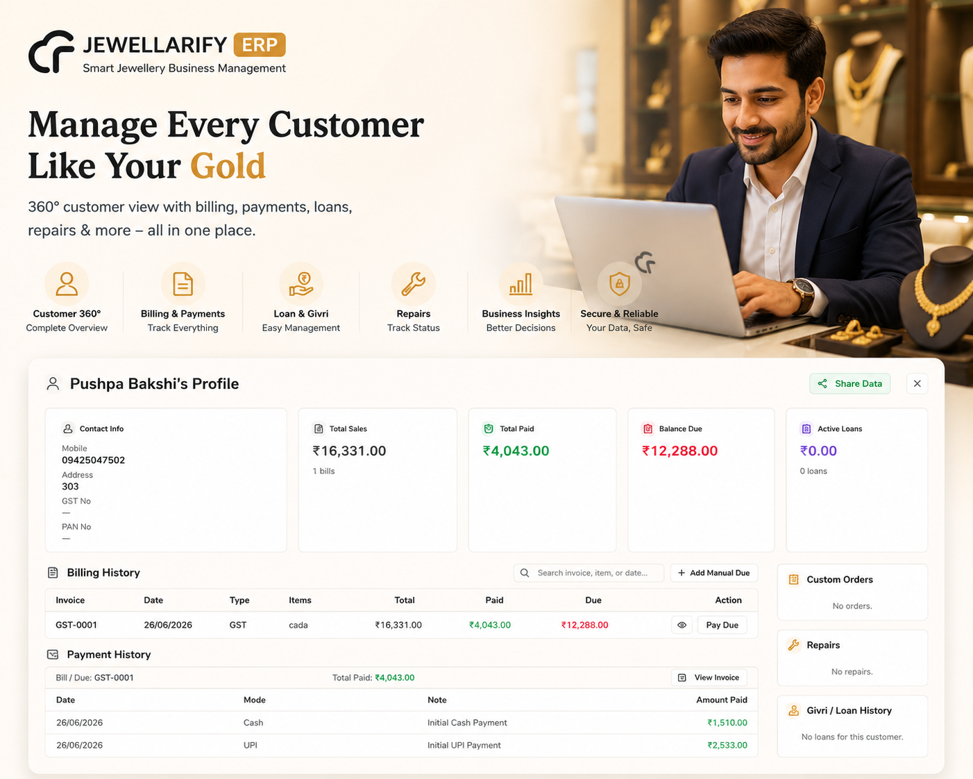 jewellarifyerp - All-in-One ERP for Your Jewellery Business